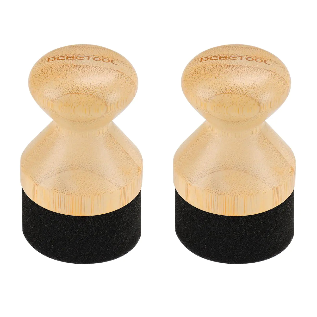 DEBETOOL 2Pack Cutting Board Oil Wax Applicator for Food Grade Mineral Oil Board - Natural Bamboo Applicator for Cutting Boards,Wooden Spatula,Spoon and Other Utensils