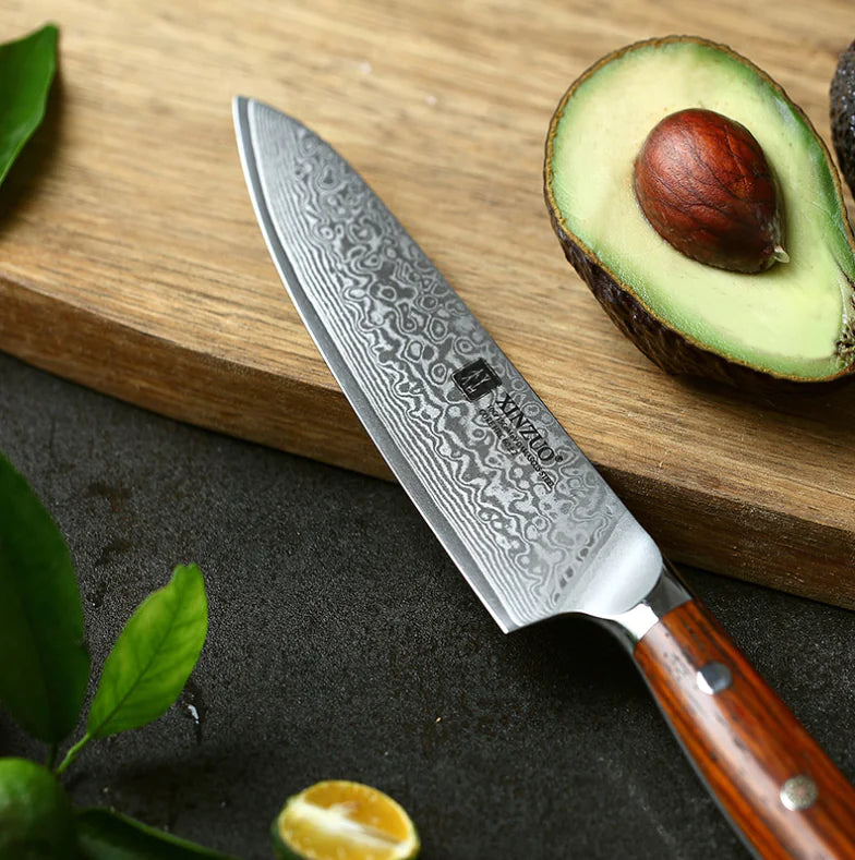 5-Inch Damascus Steel Multi-Functional Kitchen Knife