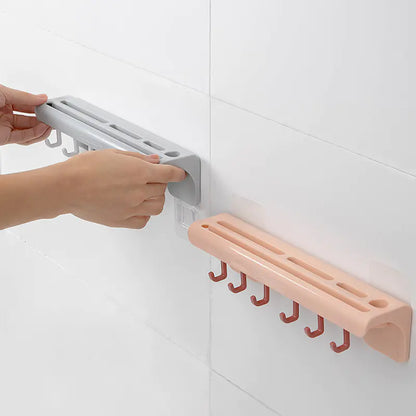 Wall-Mounted Plastic Kitchen Knife Organizer Holder