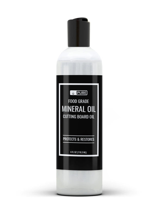 PURE ORIGINAL INGREDIENTS Mineral Oil (4 fl oz) for Cutting Boards Butcher Blocks Counter Tops Wood Utensils