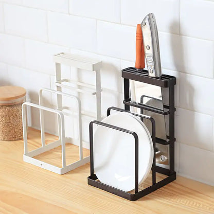 Creative Iron Kitchen Knife Rack for Home Display