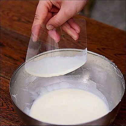 Transparent Plastic Soft Scraper for Cakes