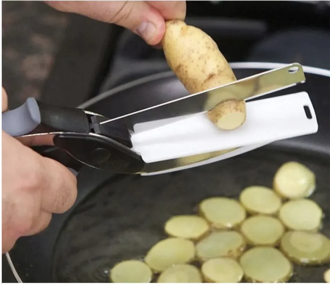 2-in-1 Kitchen Knife & Vegetable Shears