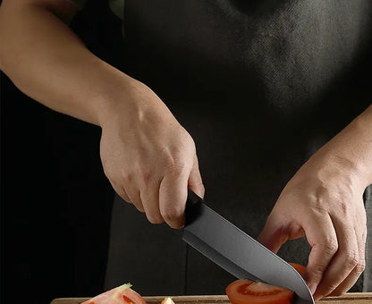 3pcs Black Blade Kitchen Knife Set for Cooking