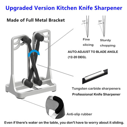 New Kitchen Knife Sharpener with Tungsten Steel Stone