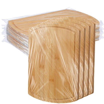 Patelai 12 Pack Large Cutting Boards Bulk Wooden Cutting Board Kitchen Chopping Boards for Crafts DIY Wedding Housewarming Gift (12 x 9 InchBamboo)