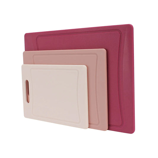 COOK WITH COLOR Non-Slip Cutting Board Set – Kitchen Essentials with Easy Grip Handle for Meat Veggies and Fruits 3 Cutting Boards Speckled White