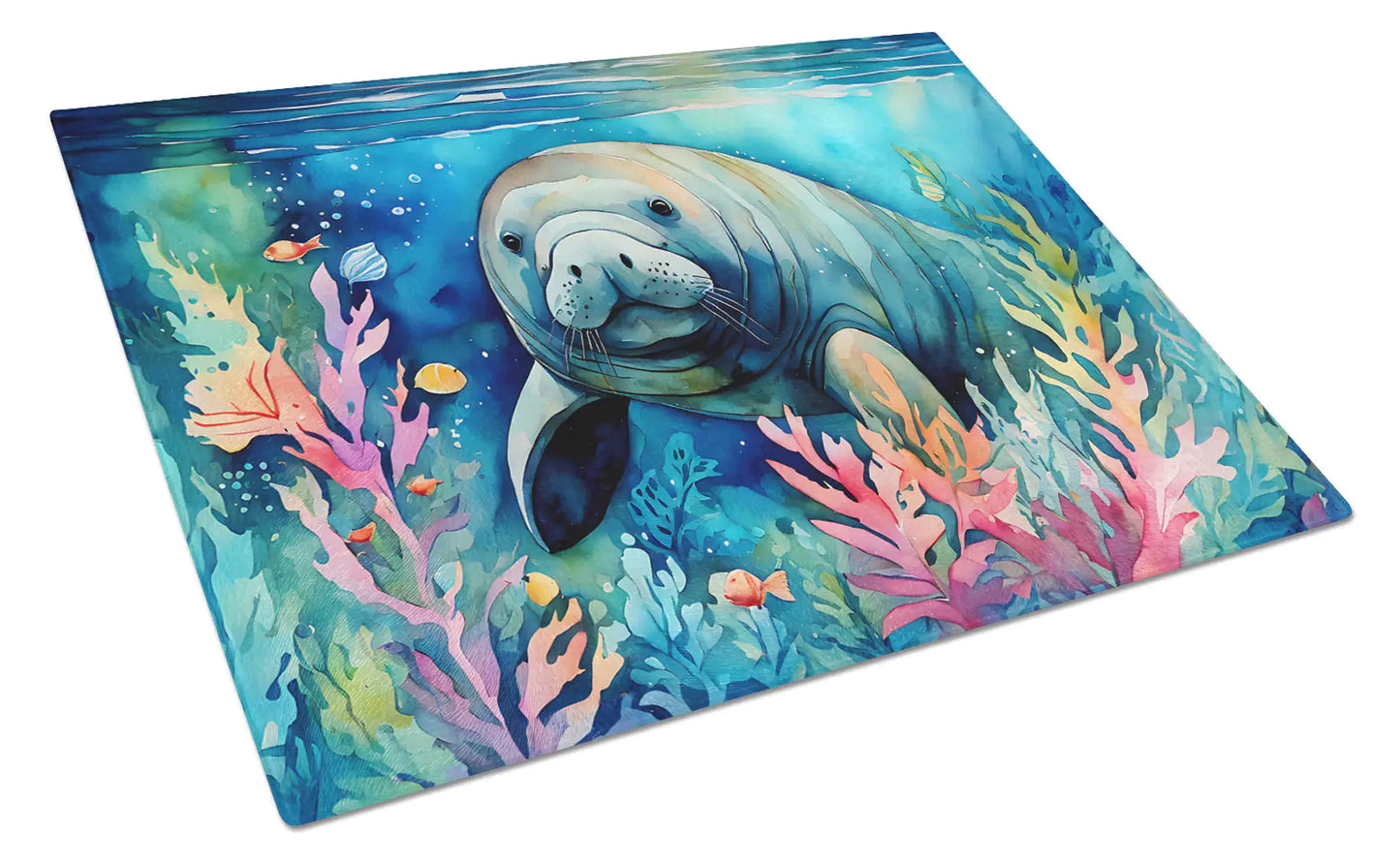 Manatee Glass Cutting Board