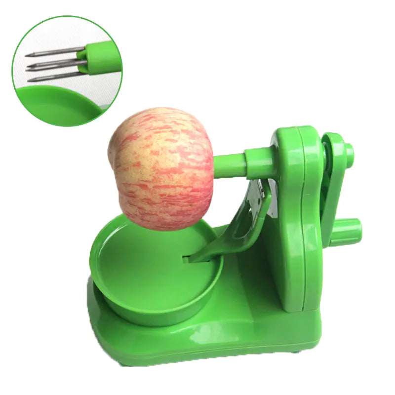 Multi-Functional Apple Peeler - Hand Crank Design