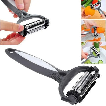 3-in-1 Rotary Fruit and Vegetable Peeler and Slicer