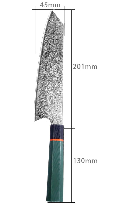 Chef's Knife, Stainless Steel, Damascus Kitchen Knife