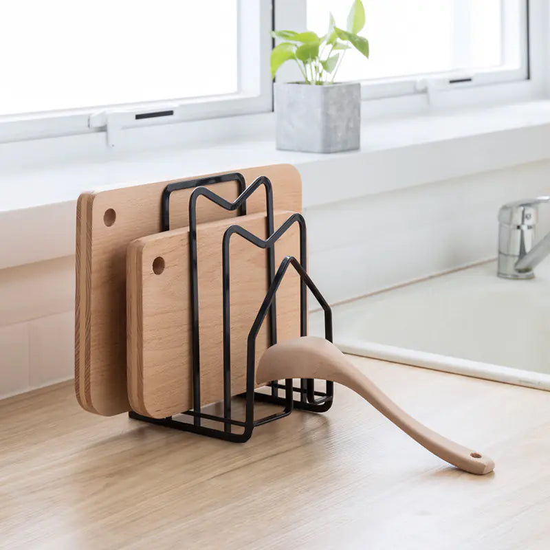 Multi-functional Stainless Steel Kitchen Storage Rack