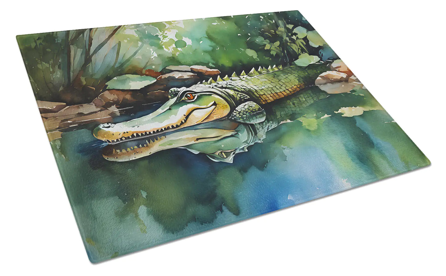 Alligator Glass Cutting Board