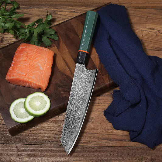 Chef's Knife, Stainless Steel, Damascus Kitchen Knife