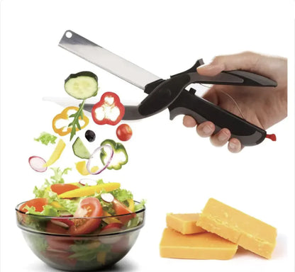 2-in-1 Kitchen Knife & Vegetable Shears