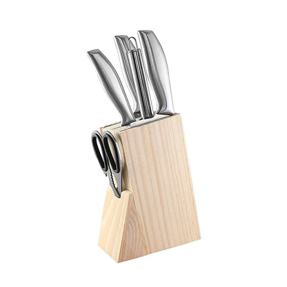Stainless Steel Kitchen Knife Set with 6 Pieces