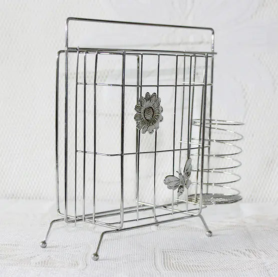 Stainless Steel Knife Holder - Multi-Functional Storage