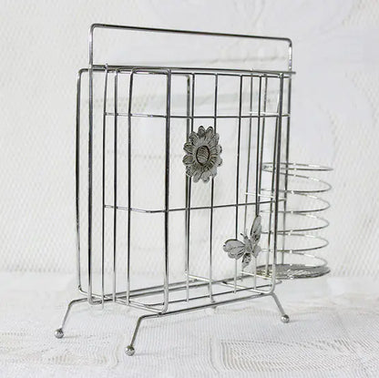 Stainless Steel Knife Holder - Multi-Functional Storage