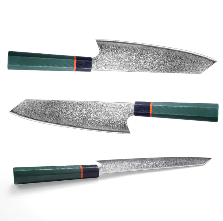 Chef's Knife, Stainless Steel, Damascus Kitchen Knife