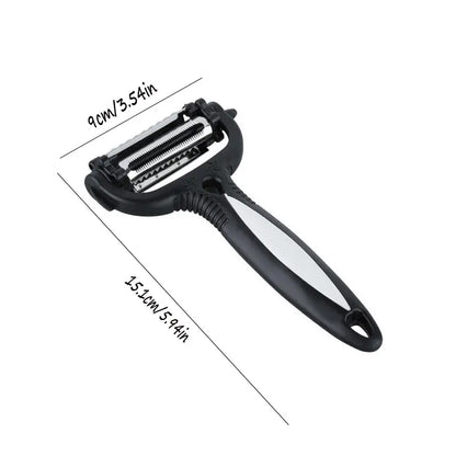 3-in-1 Rotary Fruit and Vegetable Peeler and Slicer