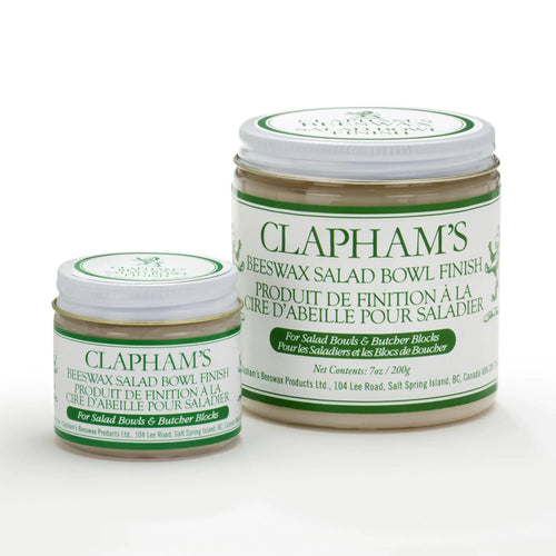 Clapham’s Beeswax All-Natural Food-Safe Salad Bowl Finish For Wooden Bowls Cups Cutting Boards Cribs & Toys (1.75 oz/50g)