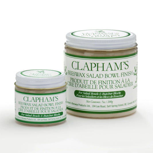 Clapham’s Beeswax All-Natural Food-Safe Salad Bowl Finish For Wooden Bowls Cups Cutting Boards Cribs & Toys (1.75 oz/50g)