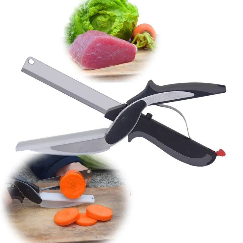 2-in-1 Kitchen Knife & Vegetable Shears