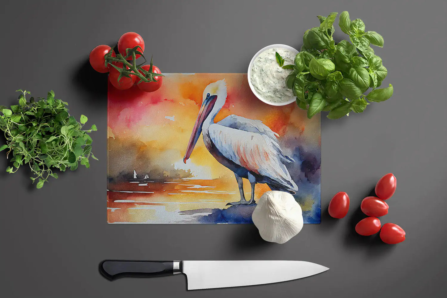 Pelican Glass Cutting Board