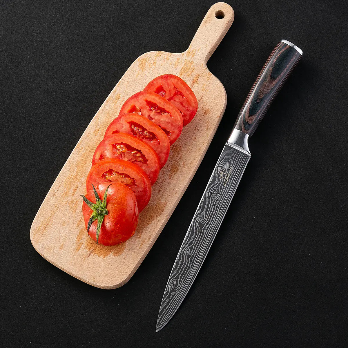 Damascus Style Kitchen Knife Set