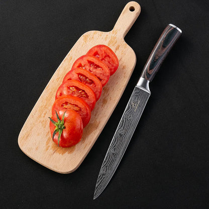 Damascus Style Kitchen Knife Set