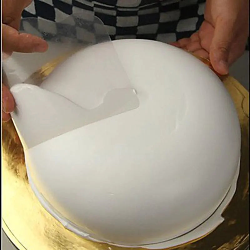 Transparent Plastic Soft Scraper for Cakes