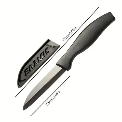 Black Blade Ceramic Knife - 3 Inch Mini Kitchen Knife