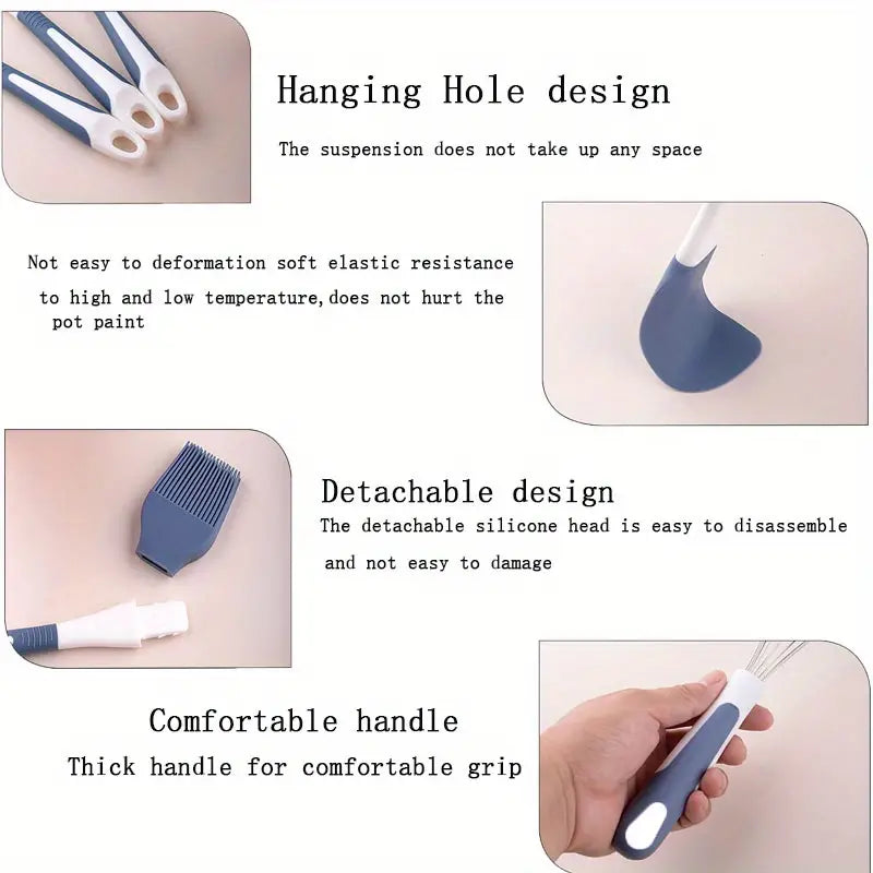 5pcs Silicone Baking Tools Set for DIY Cakes & Cookies