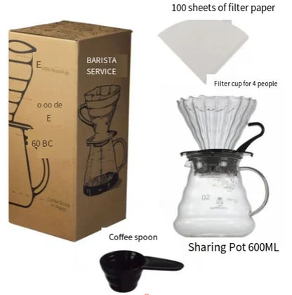 Kona Coffee Drip Pot with Filter – Hand-Brewed Coffee Maker