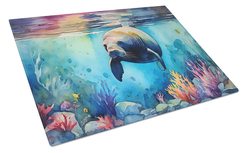 Manatee Glass Cutting Board