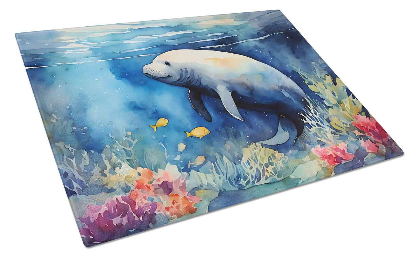 Manatee Glass Cutting Board